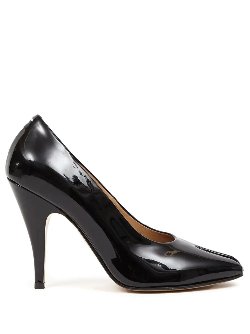 Tabi 110mm patent-leather pumps