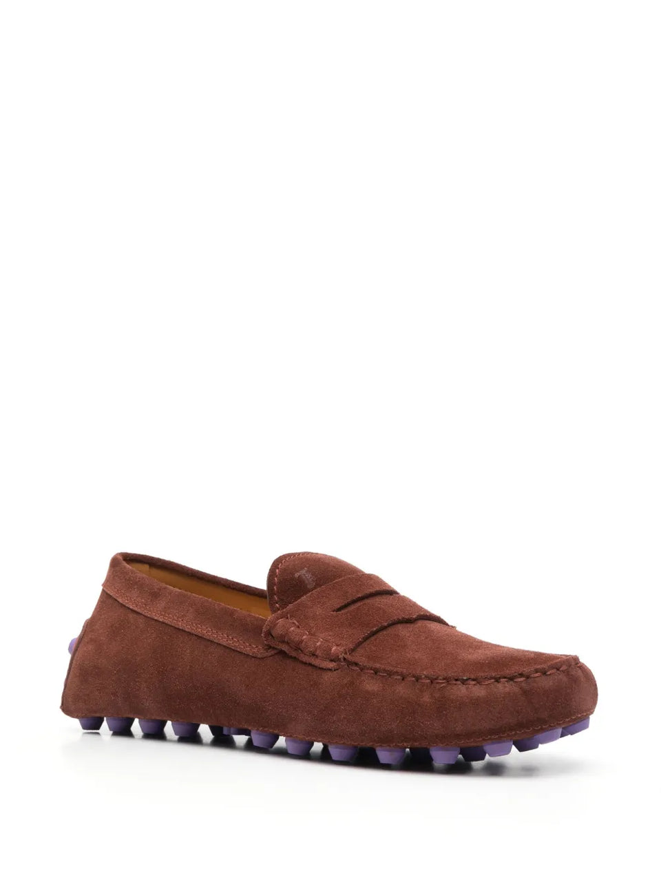 Gommino shearling-lined loafers