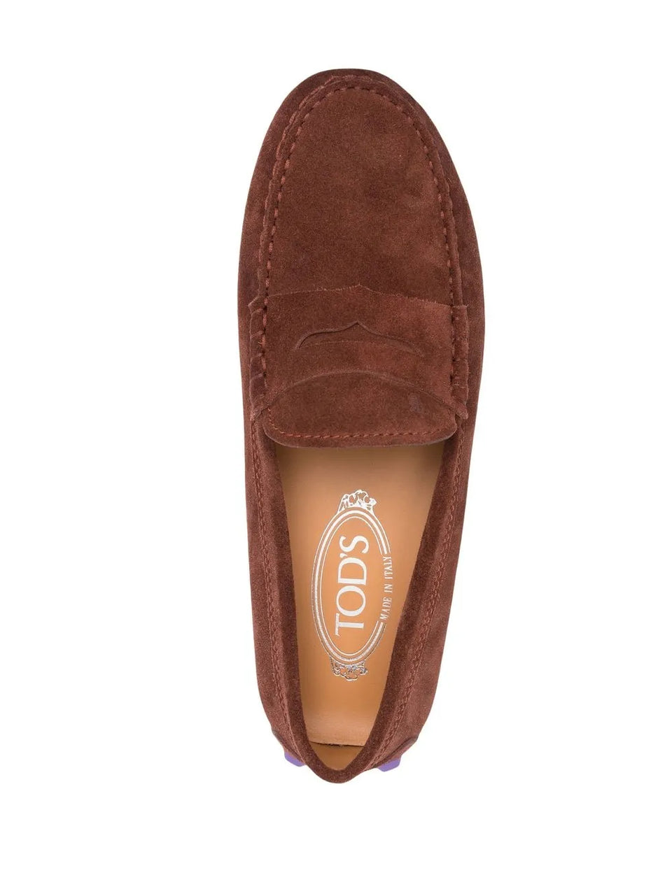 Gommino shearling-lined loafers