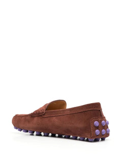 Gommino shearling-lined loafers