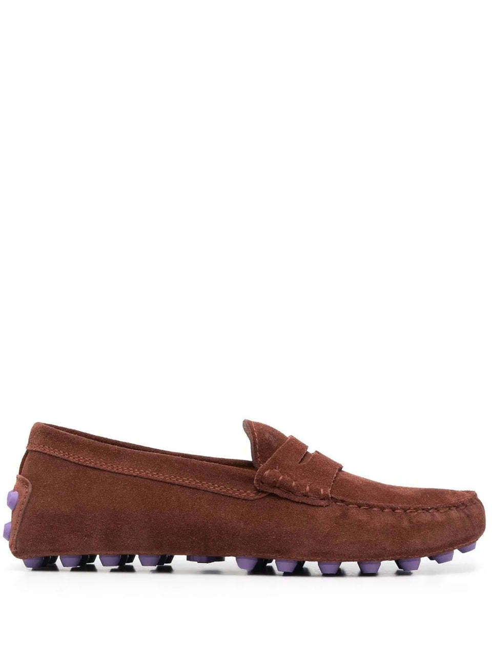 Gommino shearling-lined loafers