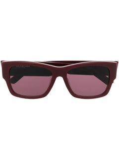 enamelled-logo square-frame sunglasses
