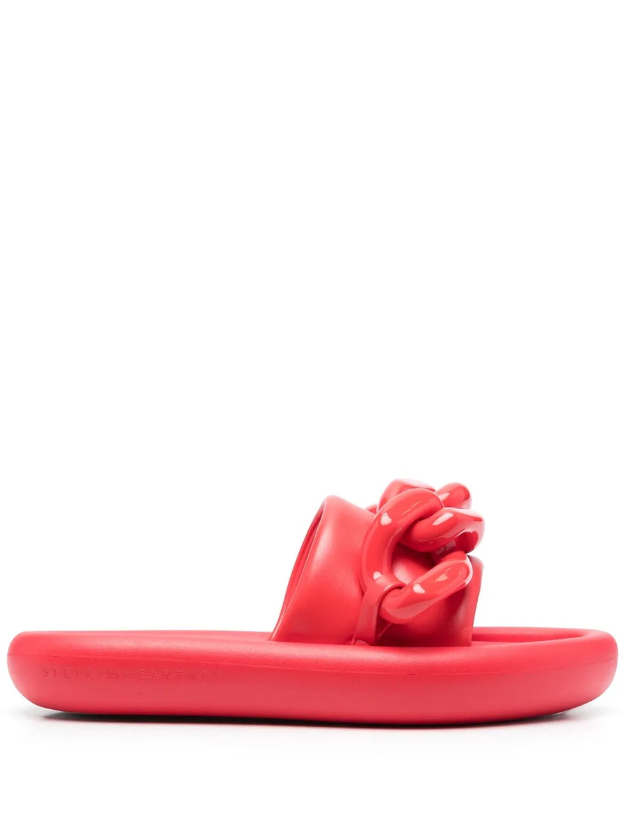 Air chain-embellished slides