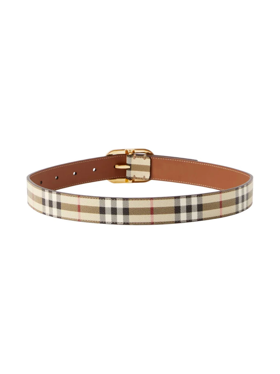 Vintage Check leather belt
