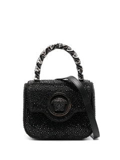 La Medusa crystal-embellished mini bag