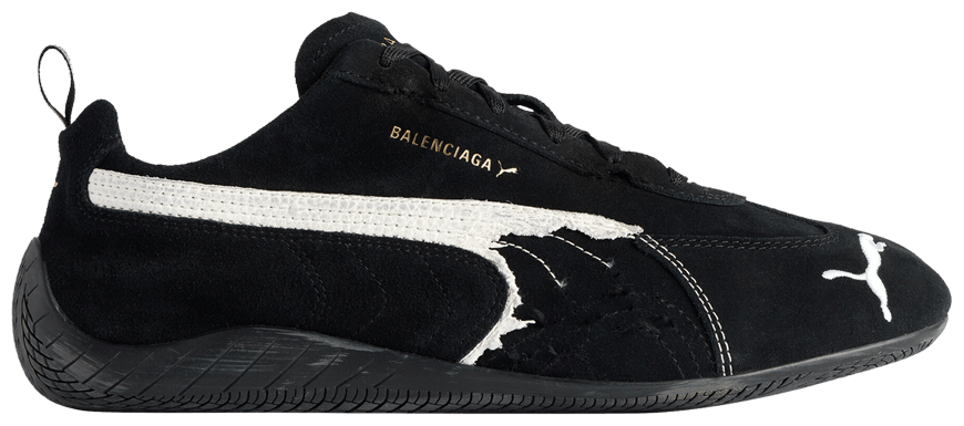Balenciaga x Speedcat Suede Black White