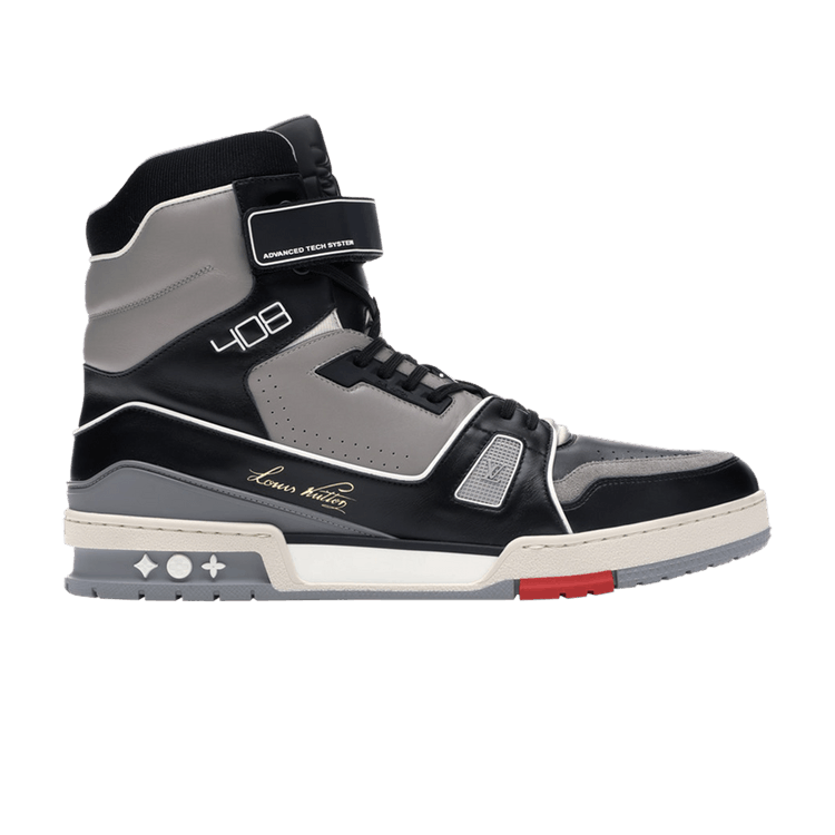 Louis Vuitton Trainer Sneaker Boot Black Grey