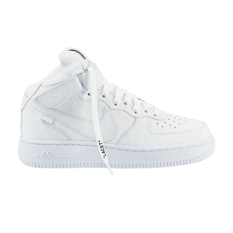 Louis Vuitton x Air Force 1 Mid Triple White