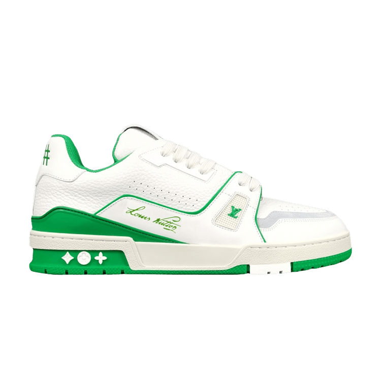 Louis Vuitton Trainer Low #54 Signature - White Green