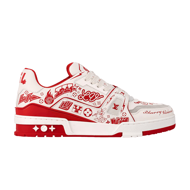 Louis Vuitton Trainer Red Graffiti