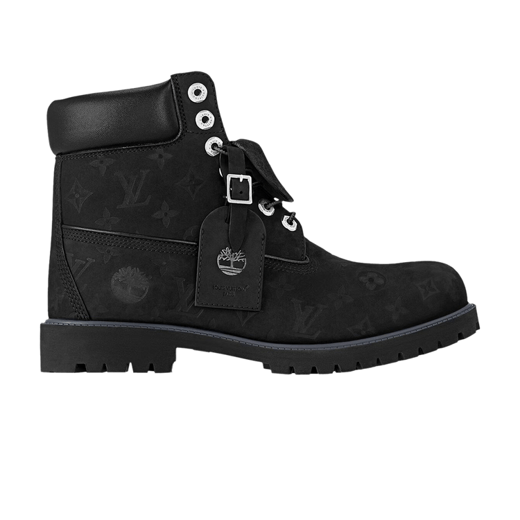Louis Vuitton x 6 Inch Ankle Boot Embossed Monogram - Black