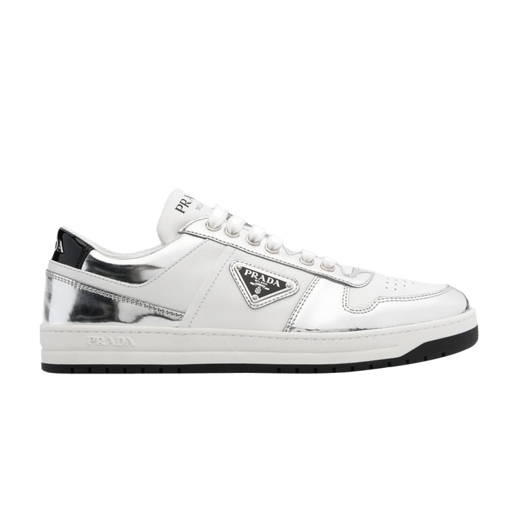 Wmns Prada Downtown Leather 'Silver White'