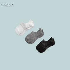 Lululemon Men's Power Stride No-Show Socks with Active Grip 3 Pack