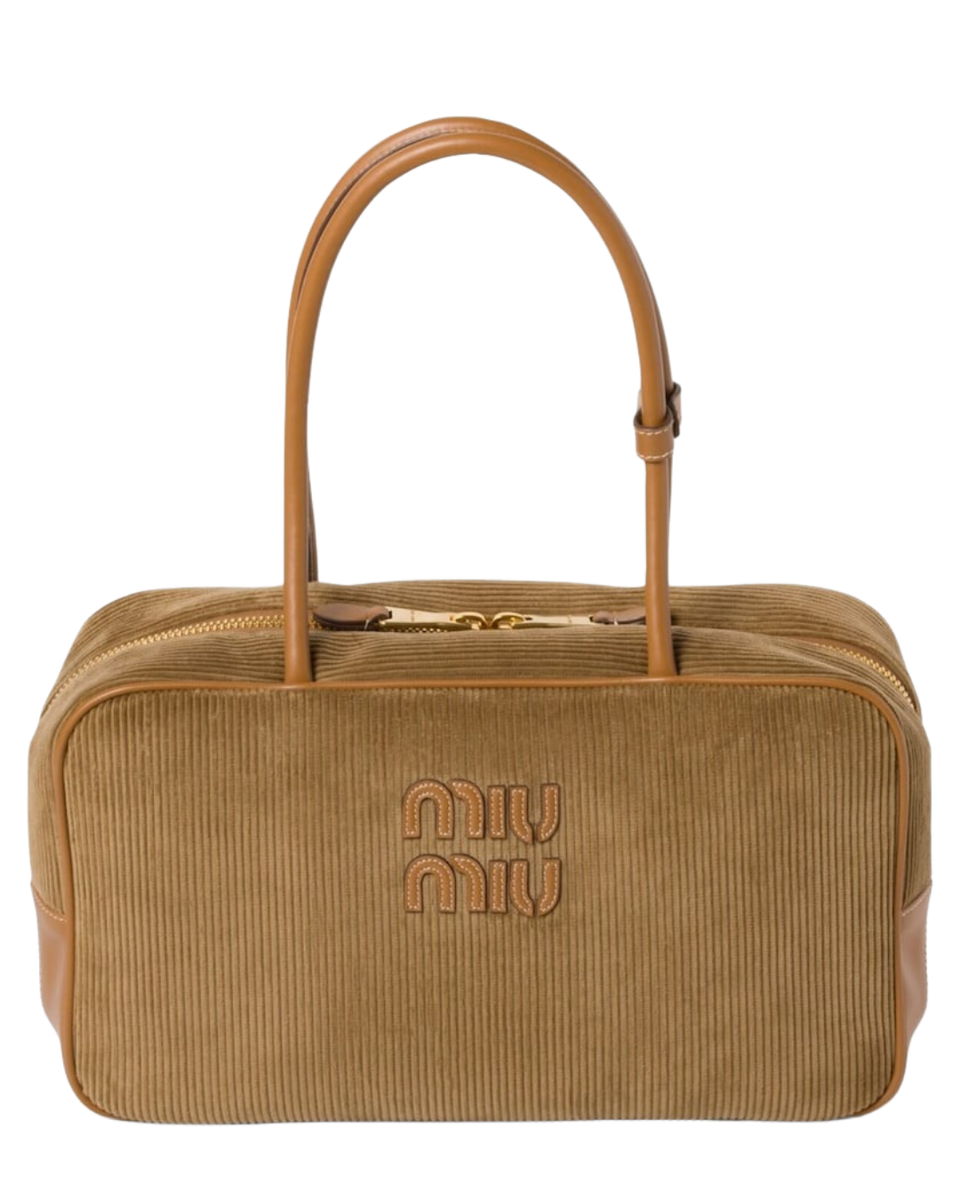 Corduroy Beau Top-Handle Bag
