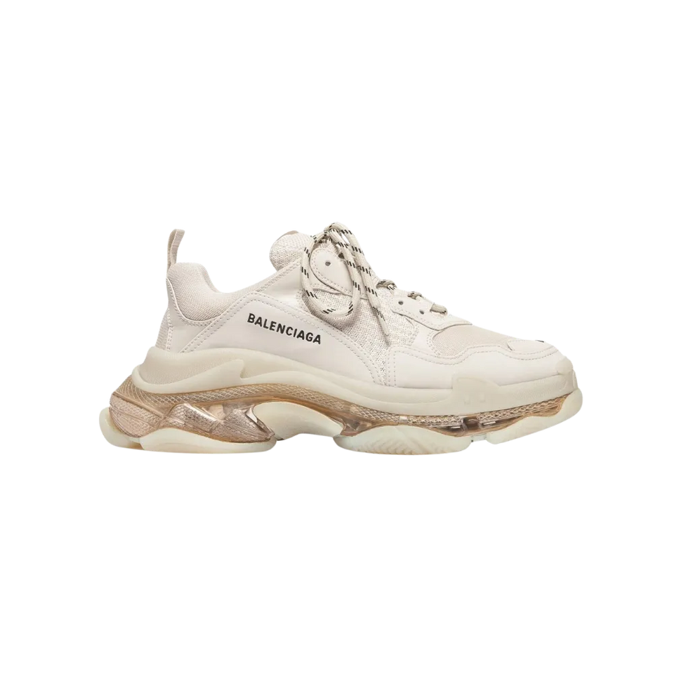 Balenciaga Triple S Clear Sole Sneaker In White