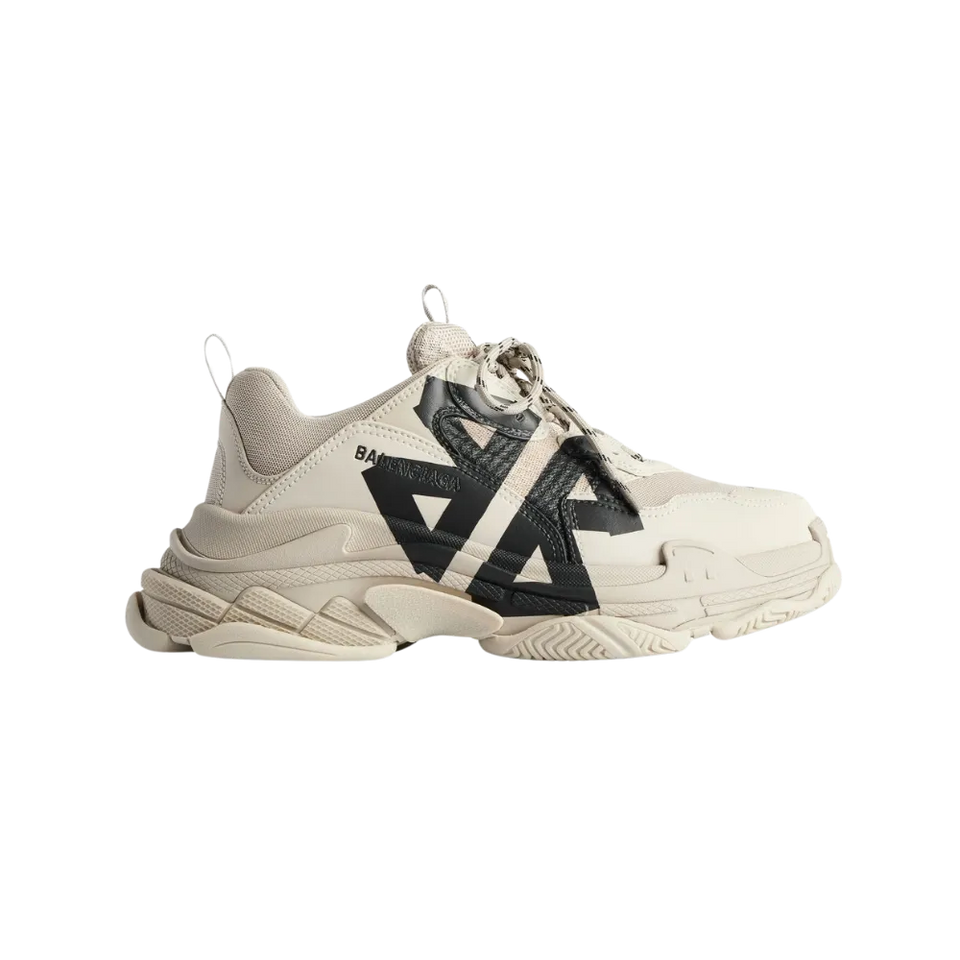 Balenciaga Triple S Tape Sneaker In Beige