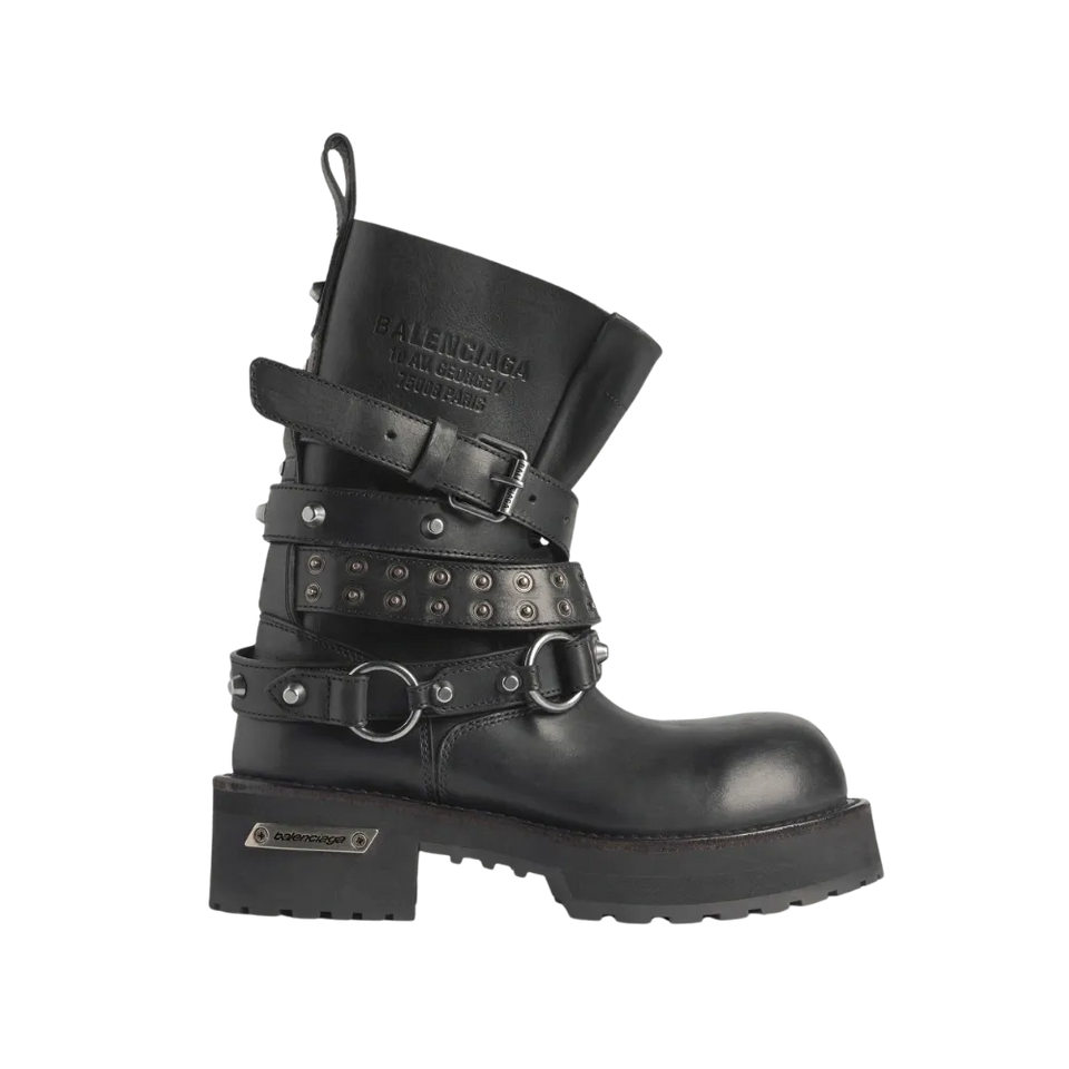 Balenciaga Venom City Bootie In Black