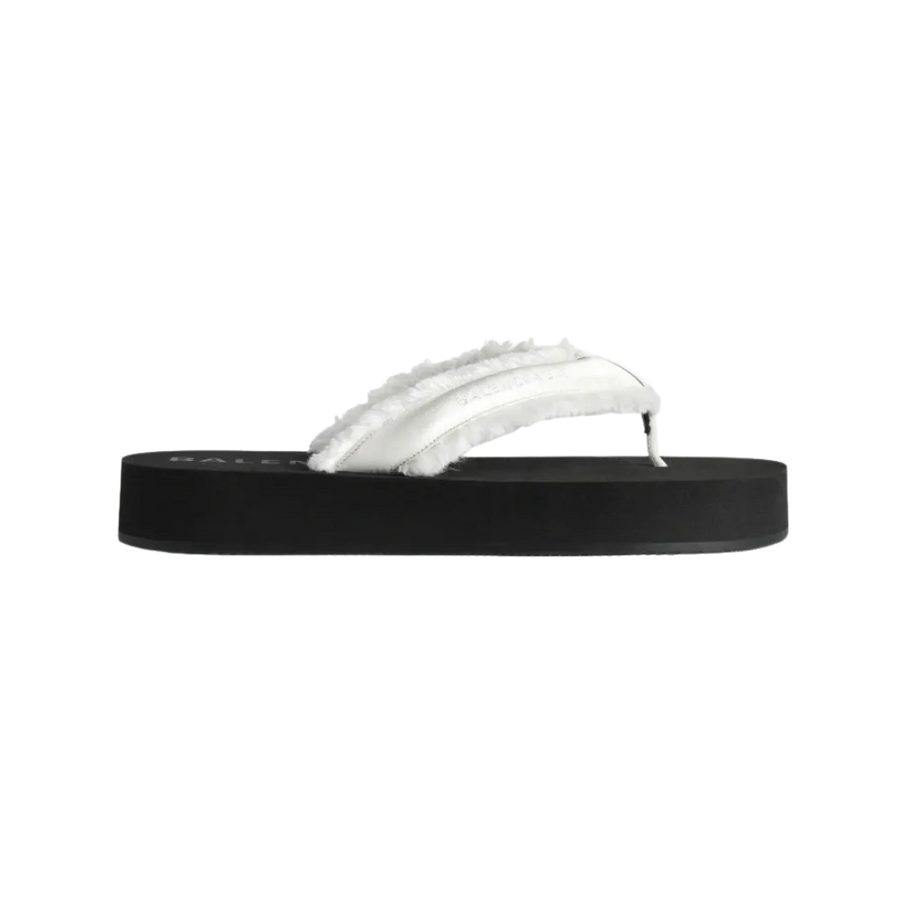 Balenciaga Jet Lag Thong In Off White