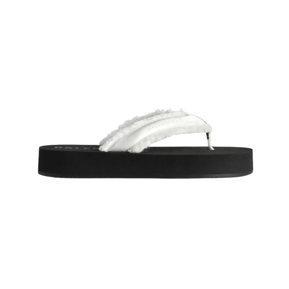 Balenciaga Jet Lag Thong In Off White