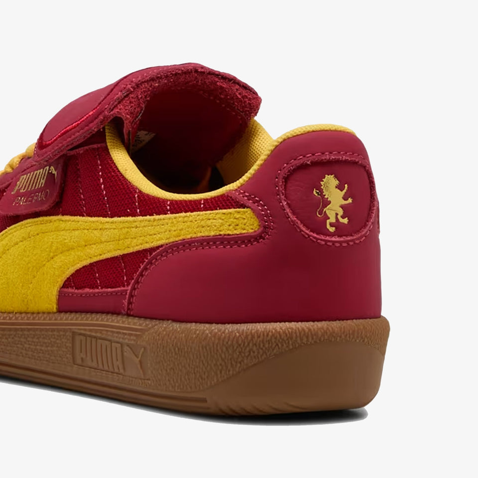 PUMA x HARRY POTTER PALERMO HAIRY SUEDE FORMSTRIP { DARK CRIMSON-YELLOW SIZZLE