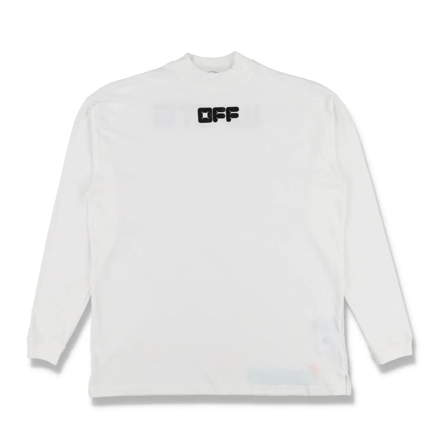 Off-White Arrows Font Over Long Sleeve Tee 'White Black'