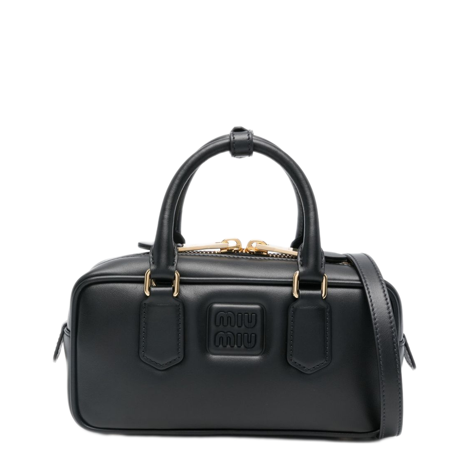Miu Miu Arcadie Leather Handbags - Black