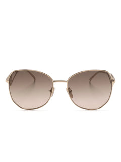 gradient oversized-frame sunglasses