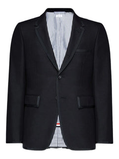 three-button wool blazer