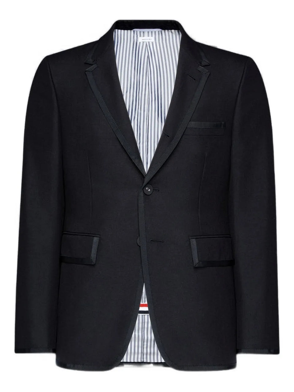 three-button wool blazer