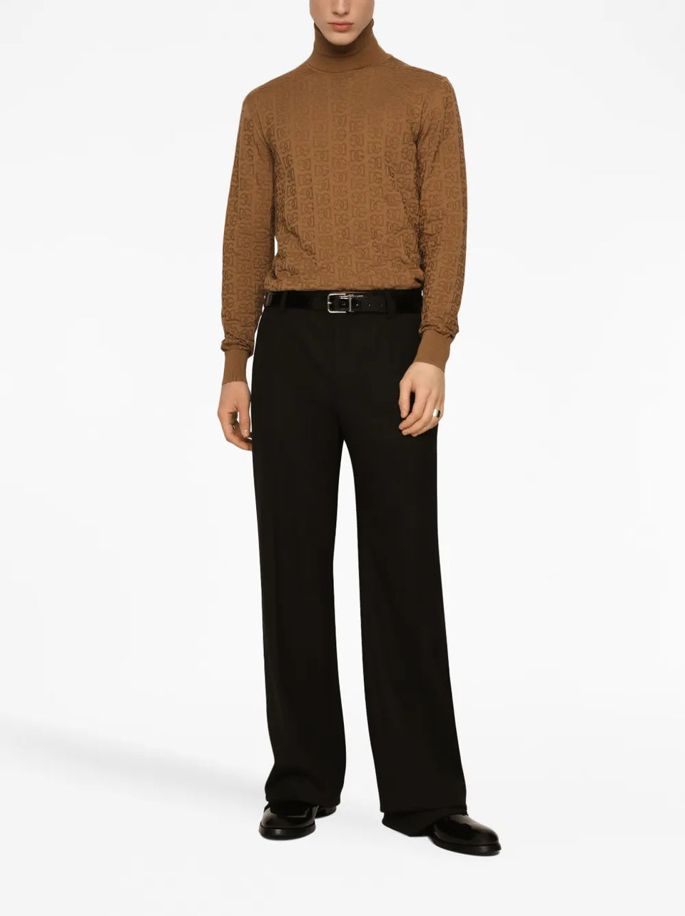 logo-embroidery knitted top