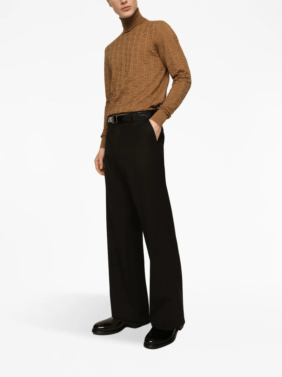 logo-embroidery knitted top