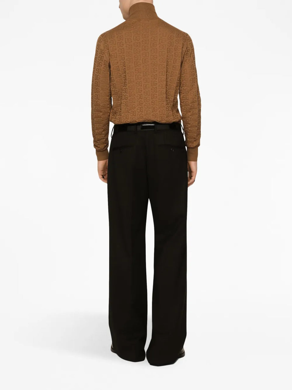 logo-embroidery knitted top