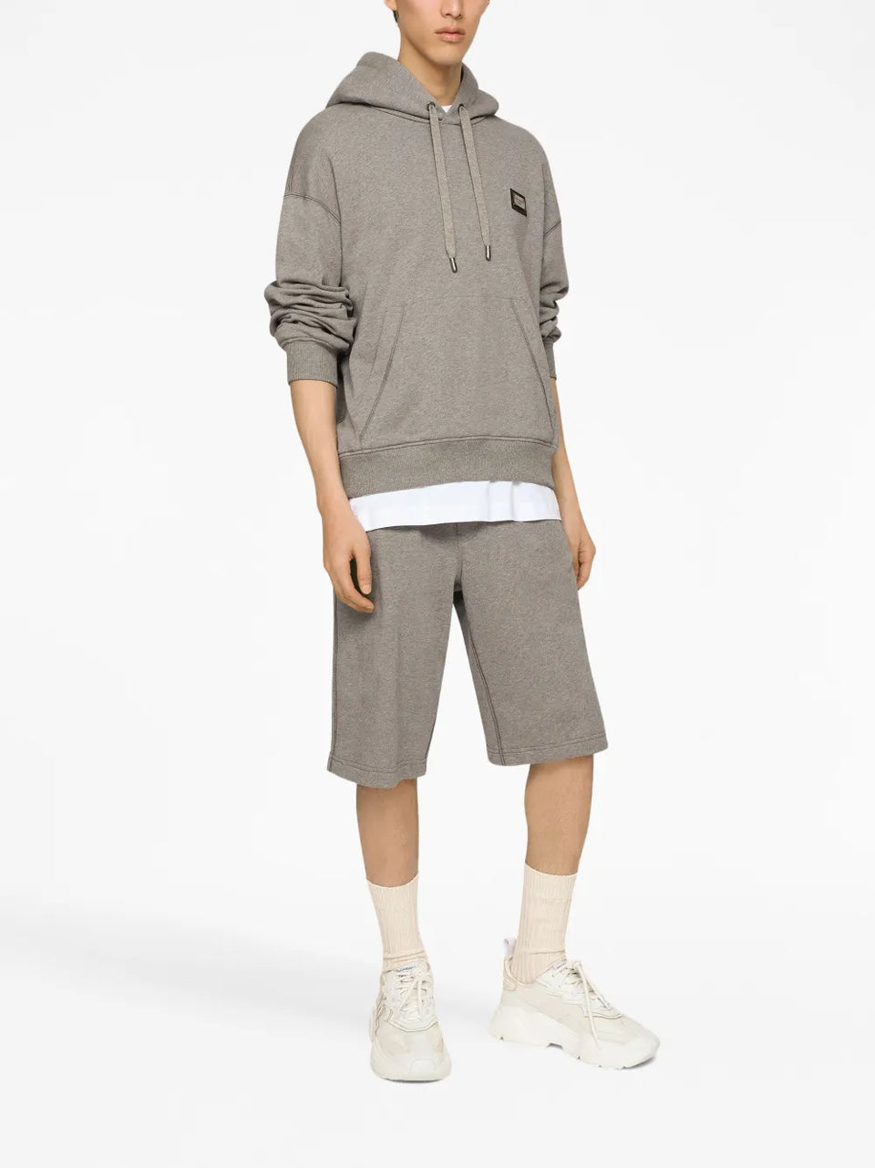 logo-tag track shorts