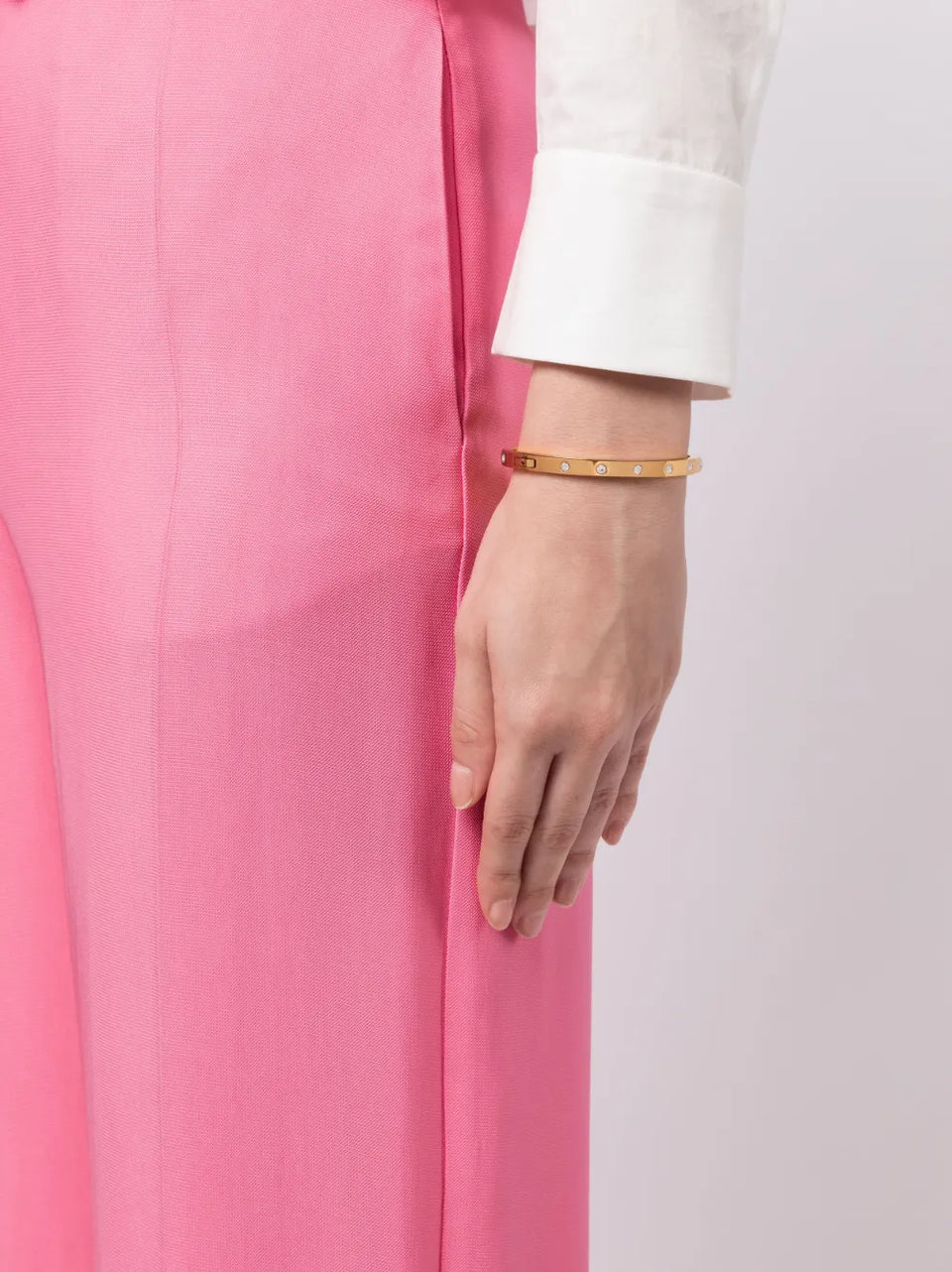 crystal-embellished bangle bracelet