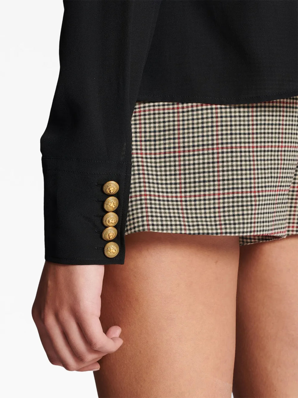 bow-detail buttoned blouse