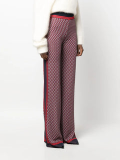 PB monogram-print knitted trousers