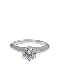 platinum Solitaire diamond engagement ring