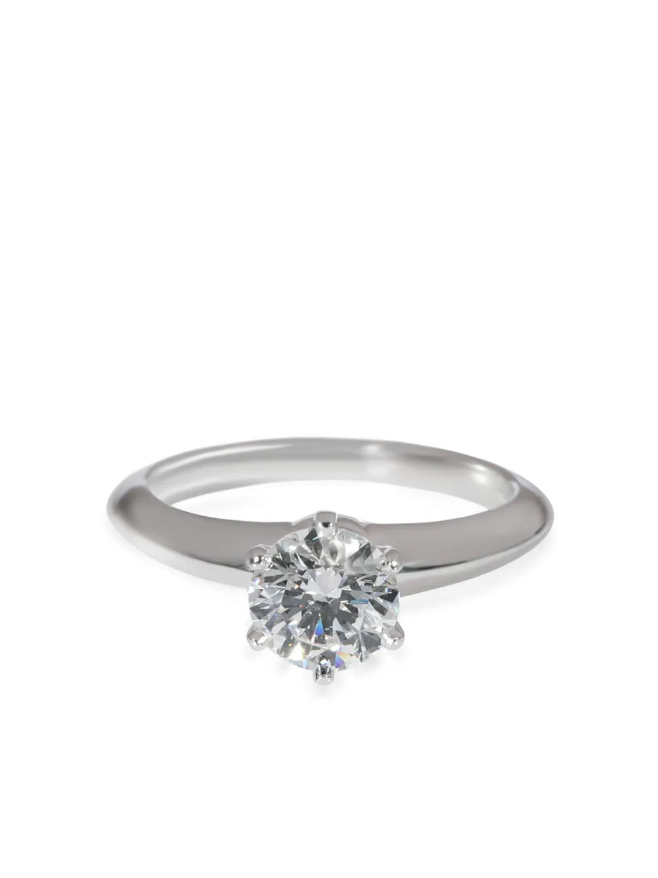 platinum Solitaire diamond engagement ring