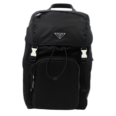 Prada Re - Nylon Saffiano Leather Backpack - Black