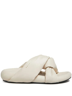Bubble twist-detail leather sandals