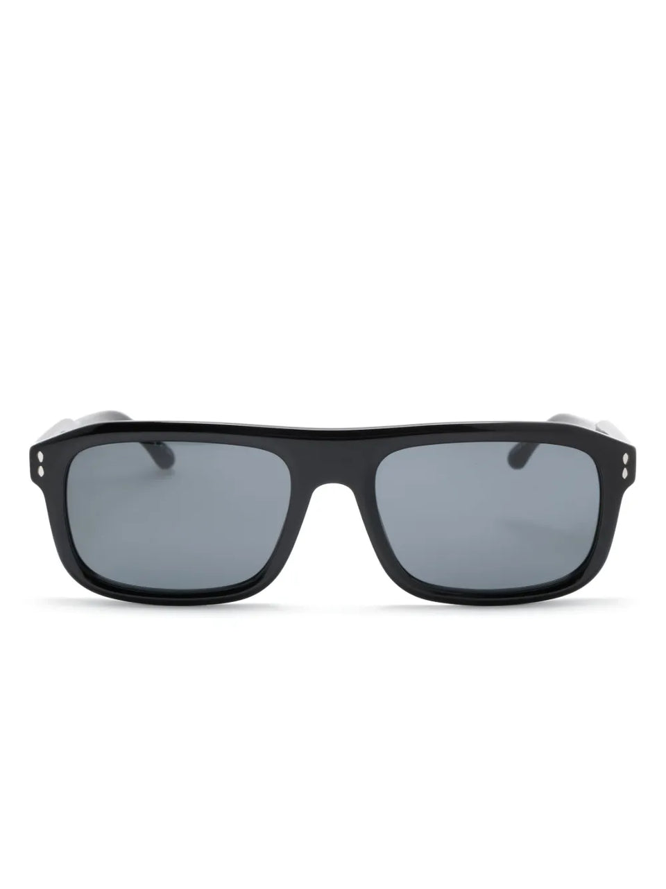 logo-engraved rectangle-frame sunglasses