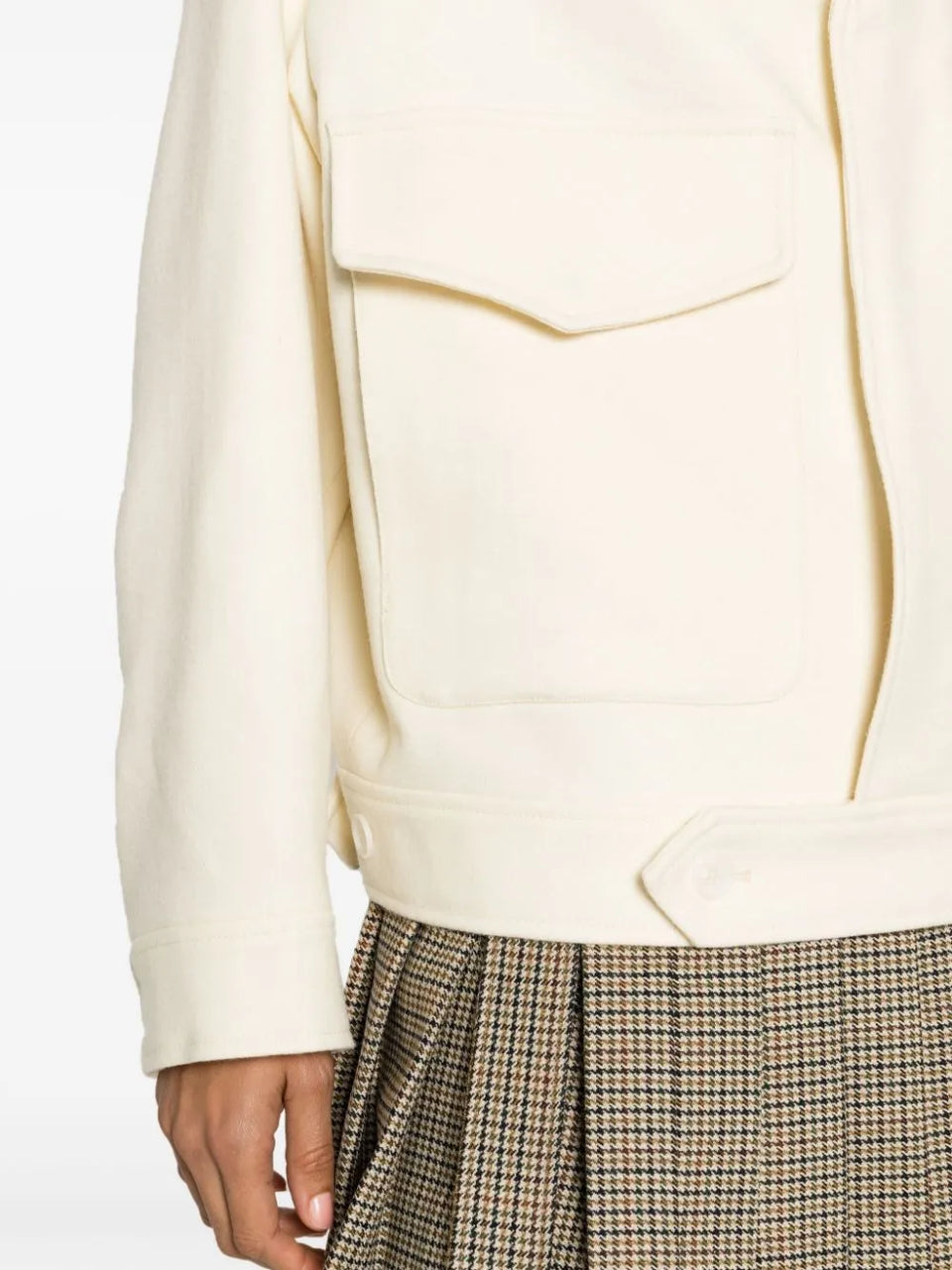 notched-lapel virgin-wool jacket