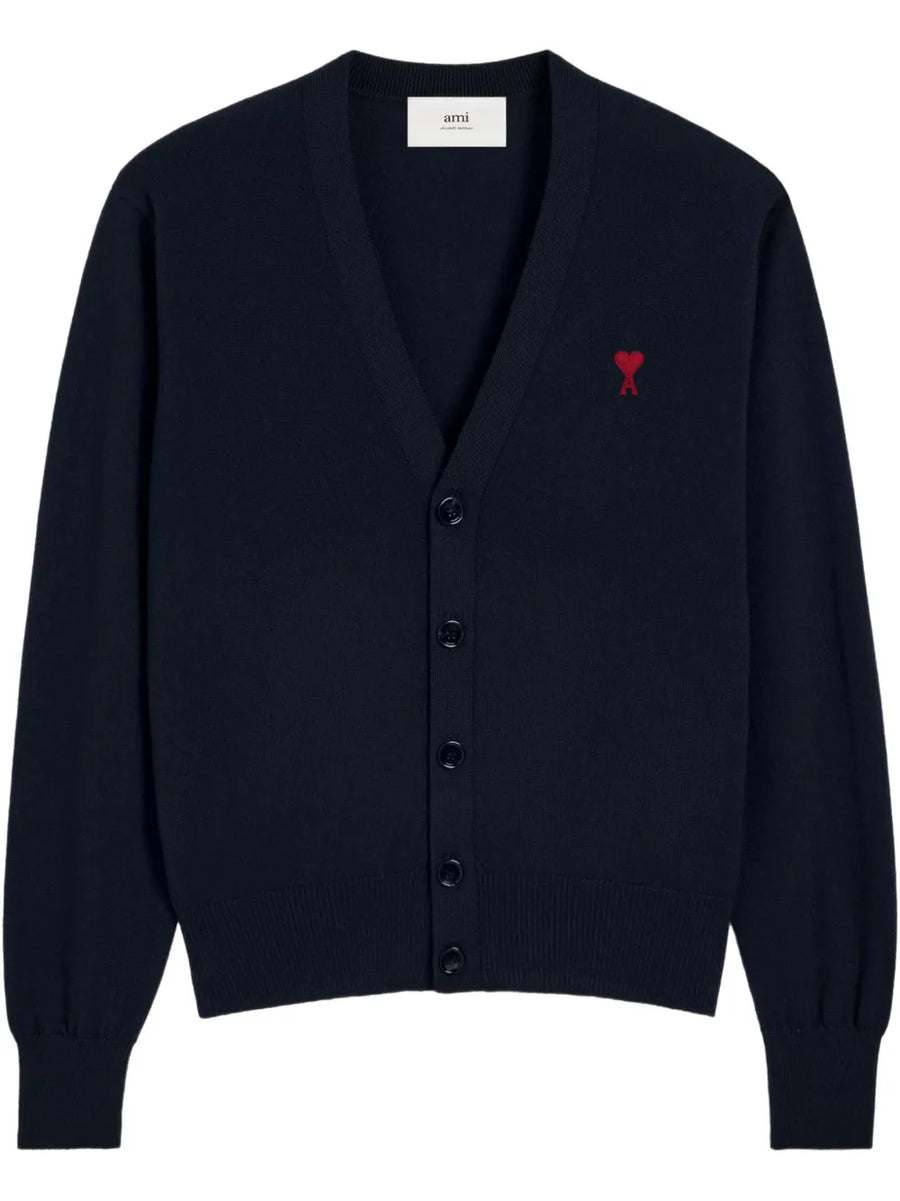 Ami De Coeur-embroidered merino cardigan
