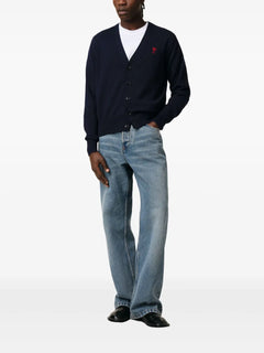 Ami De Coeur-embroidered merino cardigan