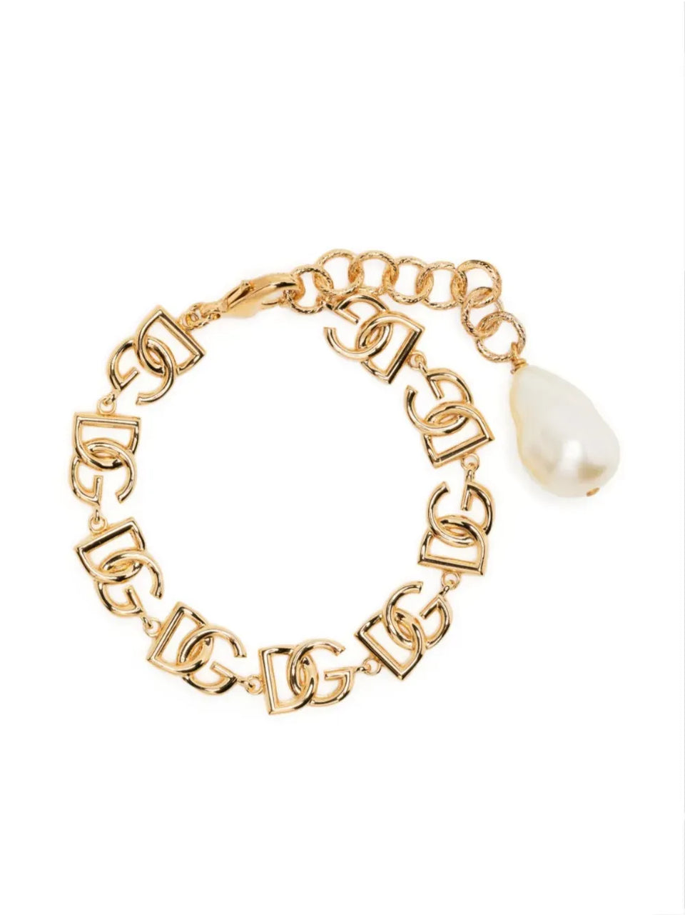 logo-plaque polished-finish bracelet