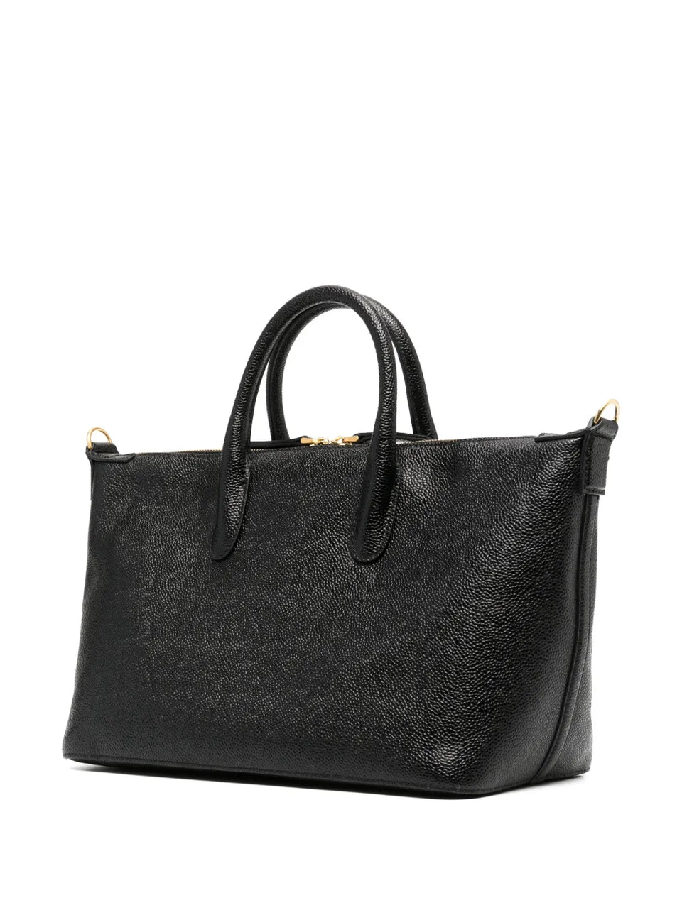 small leather tote bag
