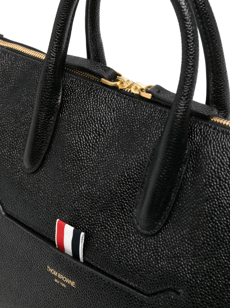 small leather tote bag