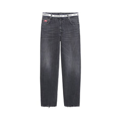 Balenciaga Logo Waistband Pants Black/White