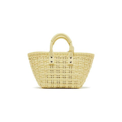 Balenciaga Bistro XS Basket With Strap Yellow