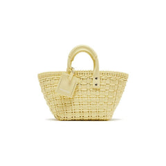 Balenciaga Bistro XS Basket With Strap Yellow